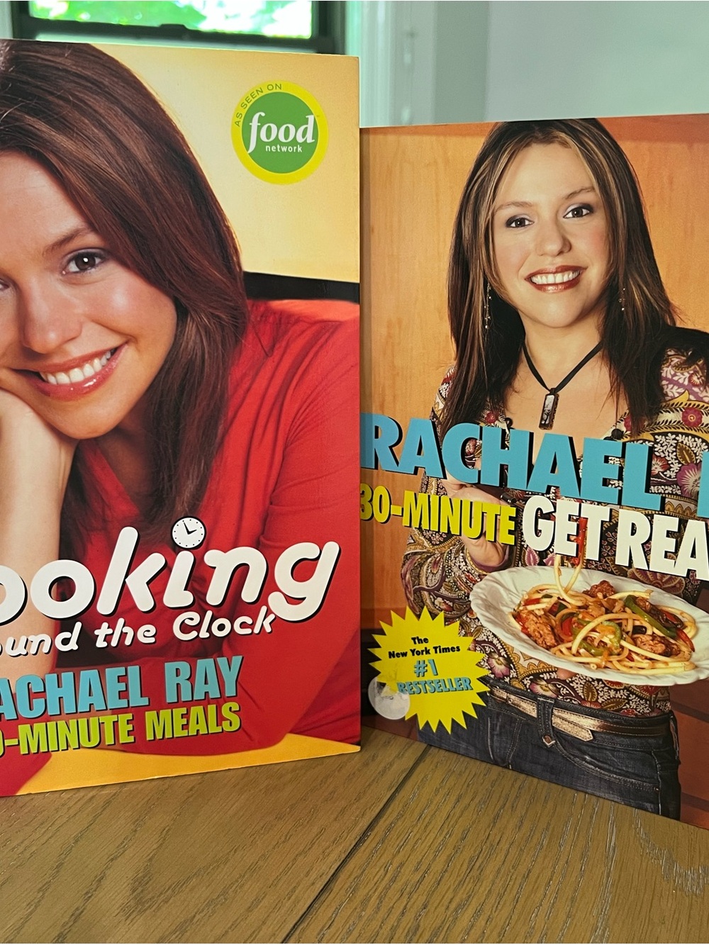 Bundle of 2 Rachael Ray 30-Minute Meals Cookbooks - Red & Orange Covers